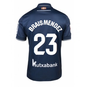 Real Sociedad Brais Mendez #23 Gostujuci Dres 2023-24 Kratak Rukavima